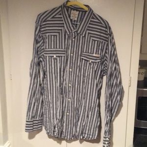 Lucky Brand Western striped shirt